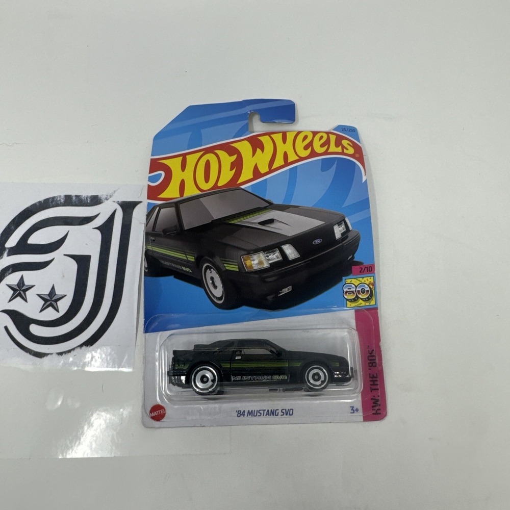 HOT WHEELS 2023 '84 Mustang SVO/Black/HW The 80s/25/250/HKJ60/Sealed